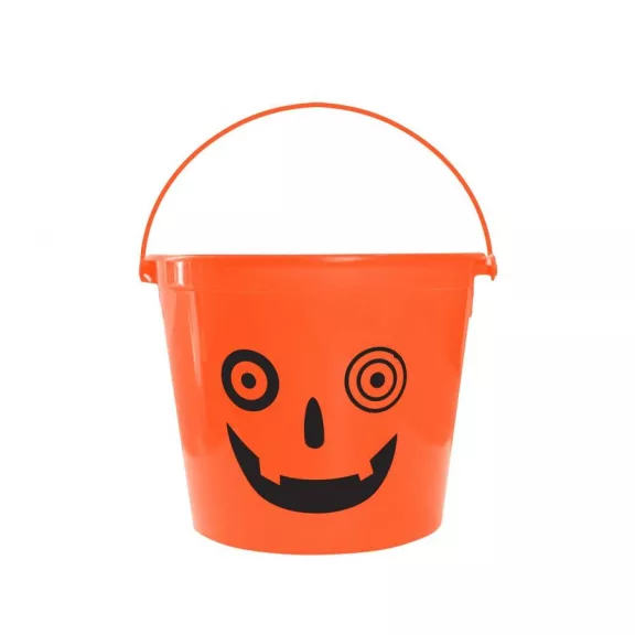 Halloween Tök Crazy cukorka gyűjtő vödör 14,5x11,5 cm Halloween Tök Crazy cukorka gyűjtő vödör 14,5x11,5 cm
