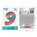 Színes 9-es Rainbow szám fólia lufi 92 cm Színes 9-es Rainbow szám fólia lufi 92 cm