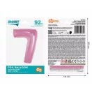 Rózsaszín 7-es Light Pink szám fólia lufi 92 cm Rózsaszín 7-es Light Pink szám fólia lufi 92 cm