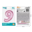 Rózsaszín 9-es Light Pink szám fólia lufi 92 cm Rózsaszín 9-es Light Pink szám fólia lufi 92 cm