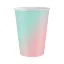 Színes Ombre papír pohár 6 db-os 266 ml