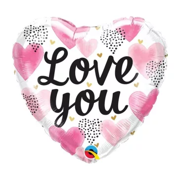 Szerelem Hearts fólia lufi 46 cm