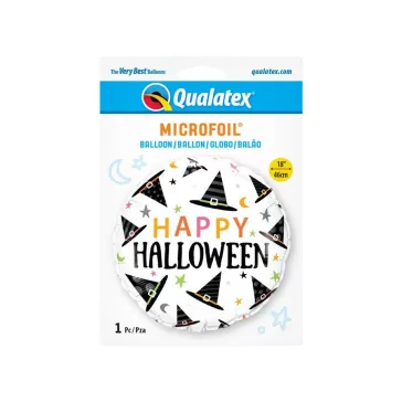 Happy Halloween Hat fólia lufi 46 cm