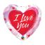 I Love You Cartoon fólia lufi 46 cm