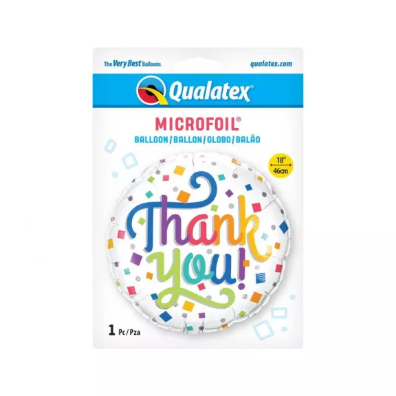 Thank You Confetti fólia lufi 46 cm