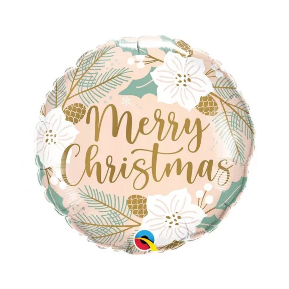 Karácsonyi Merry Christmas Pastel fólia lufi 46 cm Karácsonyi Merry Christmas Pastel fólia lufi 46 cm