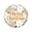 Merry Christmas, Karácsonyi fólia lufi 46 cm
