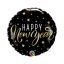 Happy New Year Stars fólia lufi 46 cm