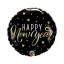 Happy New Year Stars fólia lufi 46 cm