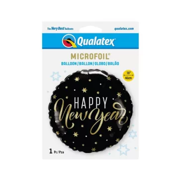 Happy New Year Stars fólia lufi 46 cm