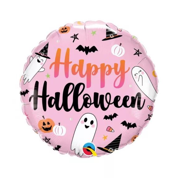 Happy Halloween Cute Ghost fólia lufi 46 cm Happy Halloween Cute Ghost fólia lufi 46 cm