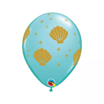 Kagyló Sea léggömb, lufi 6 db-os 11 inch (28 cm)