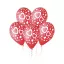 Szív Hearts léggömb, lufi 5 db-os 12 inch (30 cm)