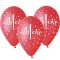 Szerelem With Love léggömb, lufi 5 db-os 12 inch (30 cm)