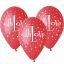 Szerelem With Love léggömb, lufi 5 db-os 12 inch (30 cm)