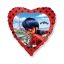 Katicabogár és Fekete macska kalandjai Heart fólia lufi 46 cm (WP)
