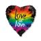 Szerelem Love is Love fólia lufi 46 cm