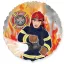 Tűzoltó Fireman fólia lufi 46 cm (WP)