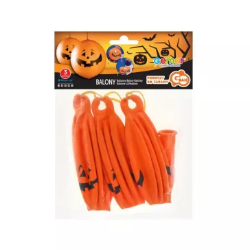   Halloween Tök Pumpkin léggömb, lufi 3 db-os 18 inch (45 cm) szalaggal