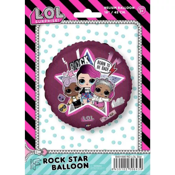LOL Surprise Born to be Bad fólia lufi 45 cm