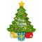 Karácsonyi Tree fólia lufi 61 cm (WP)