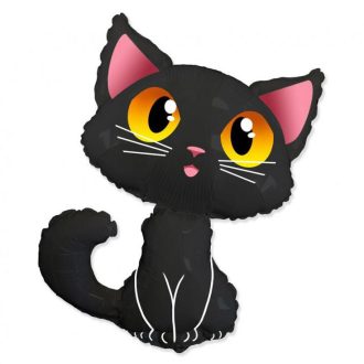 Fekete macska Black fólia lufi 90 cm