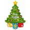 Karácsonyi Tree fólia lufi 108 cm