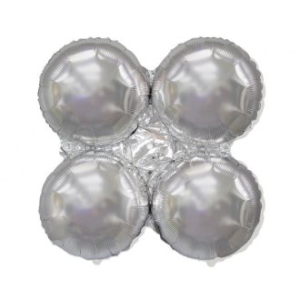 Ezüst Silver léggömb tartó 90 cm (WP)