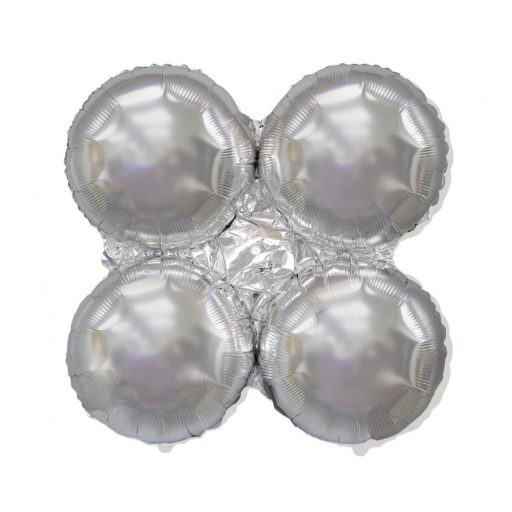 Ezüst Silver léggömb tartó 90 cm (WP)