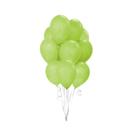 Zöld Pistachio léggömb, lufi 10 db-os 10 inch (26 cm)