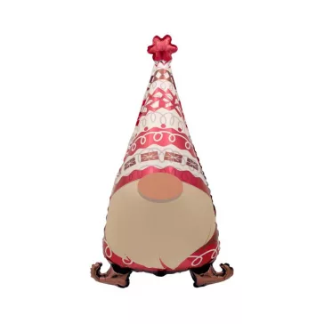 Karácsonyi Gnome fólia lufi 60 cm (WP)