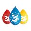 Happy Birthday 3 Star függő léggömb, lufi 5 db-os 12 inch (30 cm)