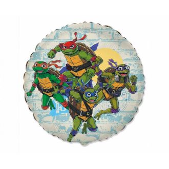 Tini Nindzsa Teknőcök Warriors fólia lufi 46 cm (WP)