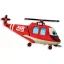 Helikopter Rescue fólia lufi 45 cm (WP)