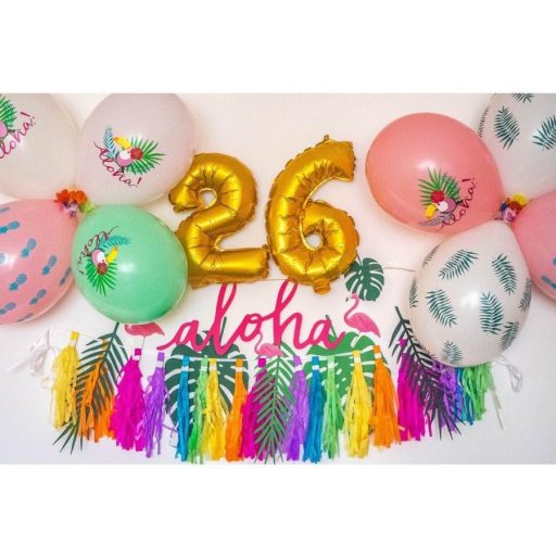 Toucan Aloha, Tukán léggömb, lufi 5 db-os 13 inch (33 cm)