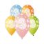 Happy Birthday 3 Star léggömb, lufi 5 db-os 13 inch (33 cm)