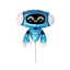 Robot Blue fólia lufi 36 cm (WP)