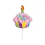 Happy Birthday Muffin mini fólia lufi (WP)