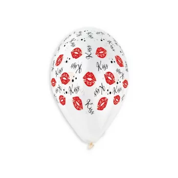 Csók Red léggömb, lufi 5 db-os 13 inch (33cm)