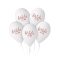 Bride To Be White léggömb, lufi 5 db-os 13 inch (33cm)