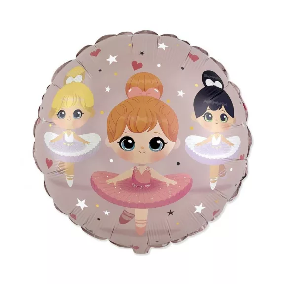 Balett, Balerina Trio fólia lufi 45 cm (WP) Balett, Balerina Trio fólia lufi 45 cm (WP)