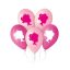 Hercegnő My Pink World léggömb, lufi 5 db-os 12 inch (30 cm)