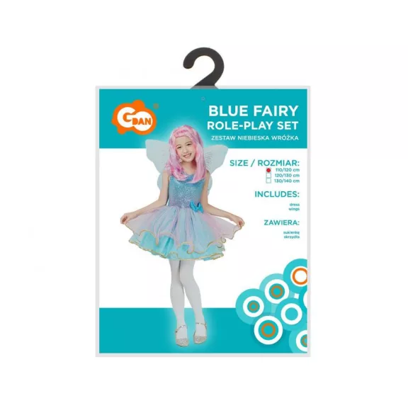 Tündér Blue jelmez 120/130 cm