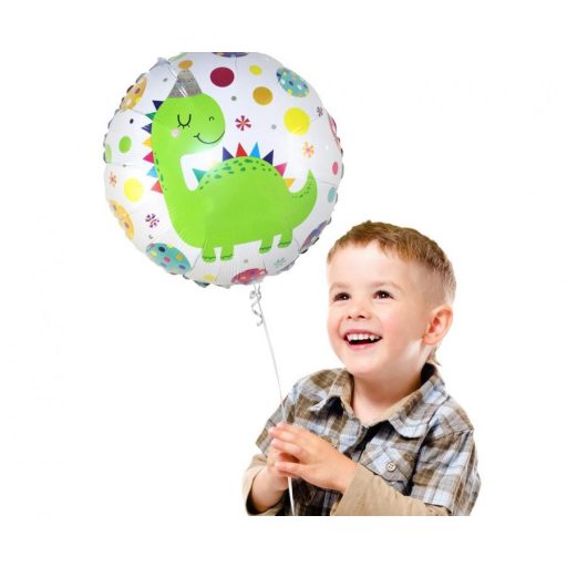 Dinoszaurusz Party gömb fólia lufi 36 cm