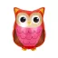 Bagoly Eyes fólia lufi 40 cm