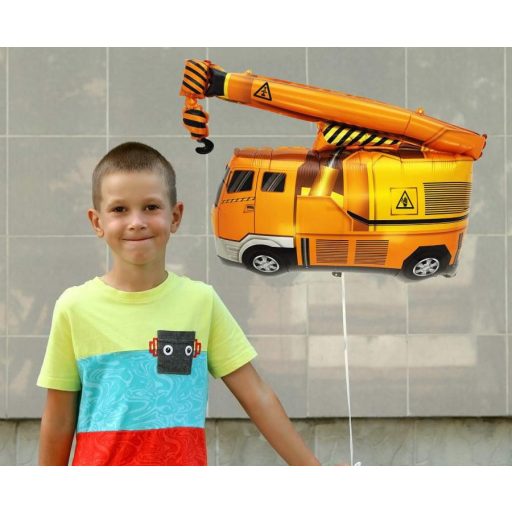 Darus teherautó Crane fólia lufi 65 cm