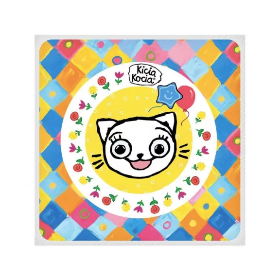 Cicás Kitty Kitten szalvéta 20 db-os 33x33 cm Cicás Kitty Kitten szalvéta 20 db-os 33x33 cm