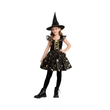 Boszorkány Black Moon jelmez 120/130 cm