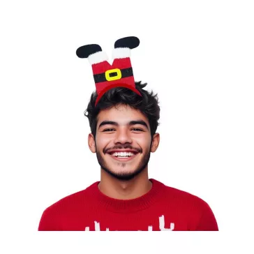 Mikulás láb Santa fejpánt