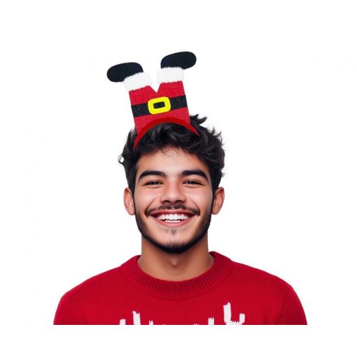 Mikulás láb Santa fejpánt